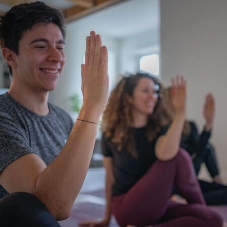 Yoga Shala Twisting Pose | Yogi Living Ashram