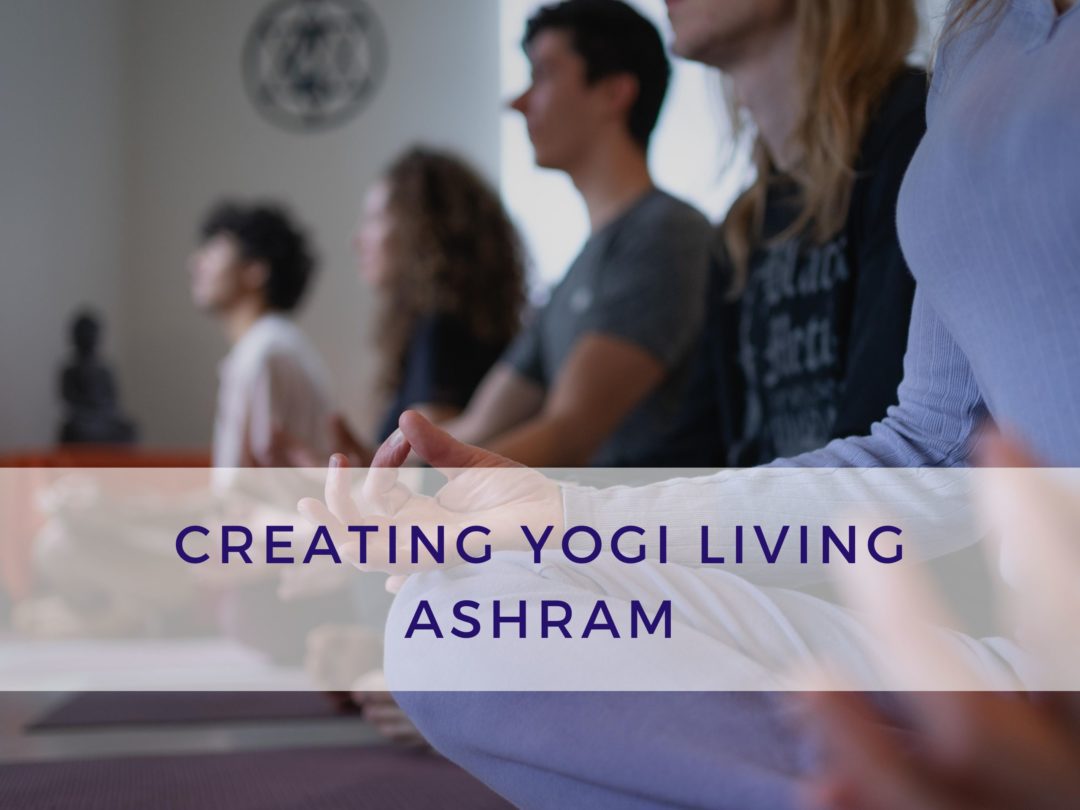 Group of people meditating at Teacher Training Course at Yogi Living in Sweden