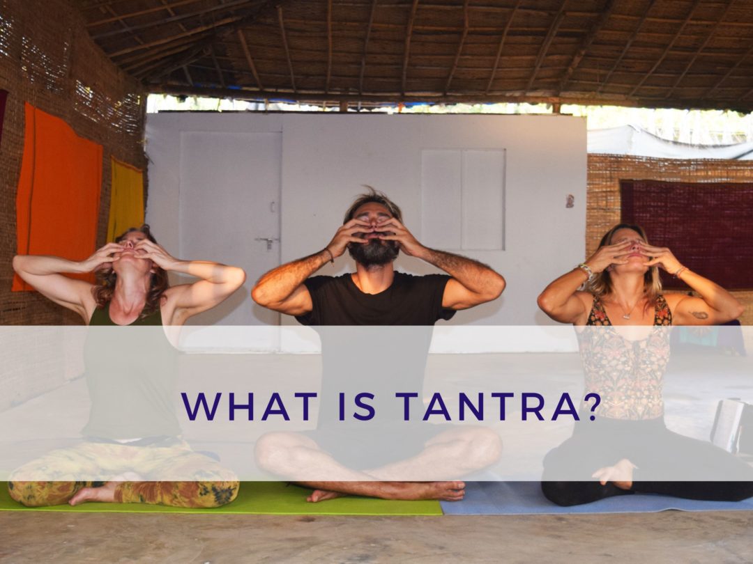 3 yogis meditating and closing seven gates at Tantra Heart Retreat in Goa